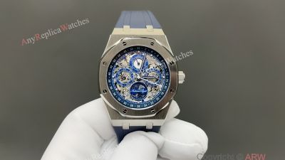 Audemars Piguet Royal Oak 41mm Cal.5134 Movement 316L Steel Blue Rubber Band Watch